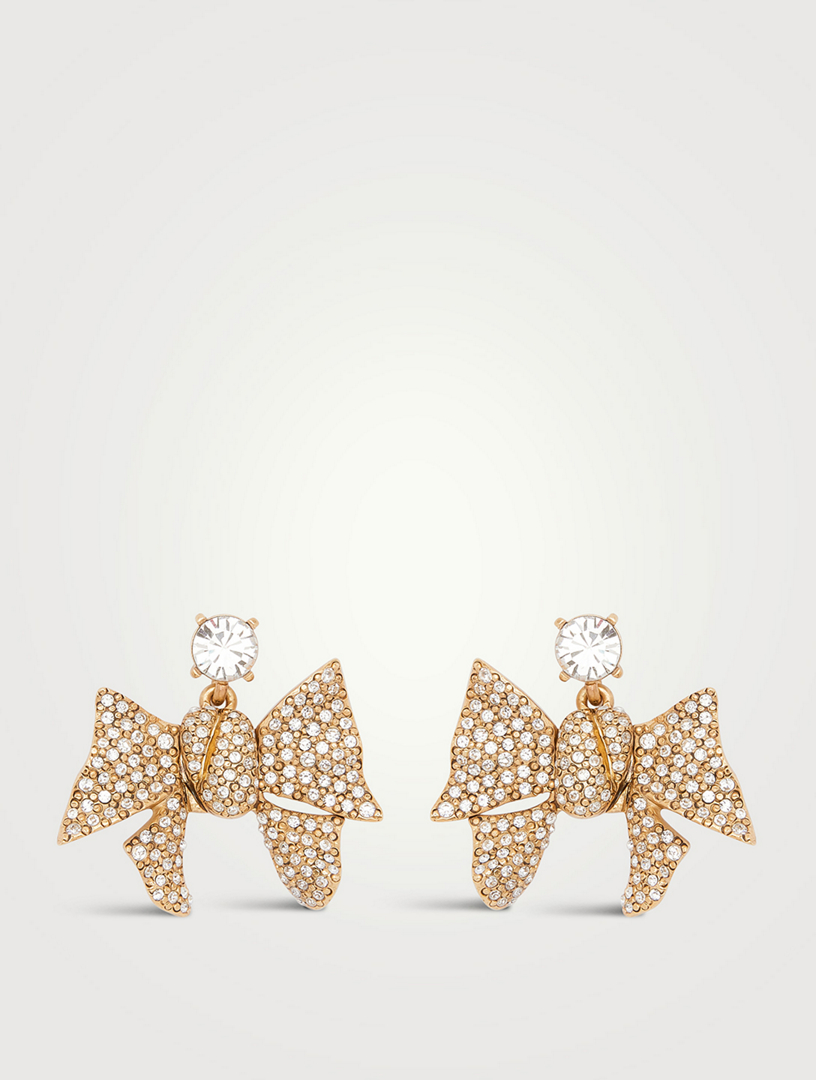 Crystal Bow Earrings