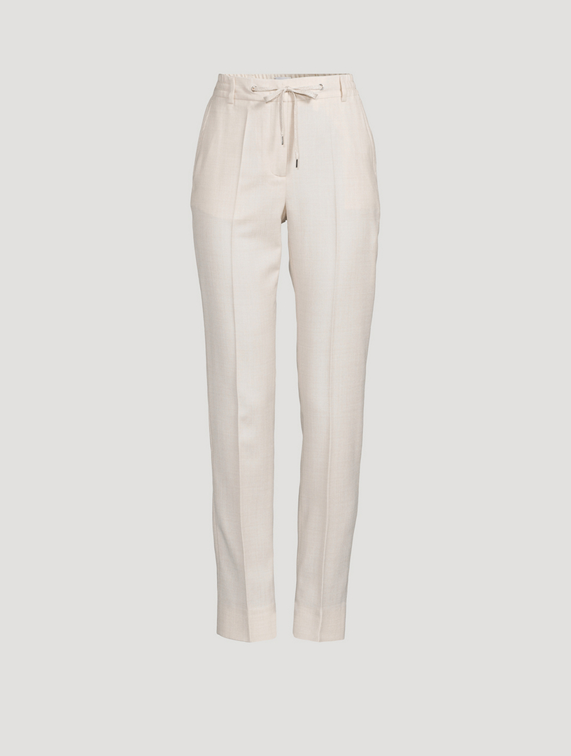 Wool Drawstring Pants