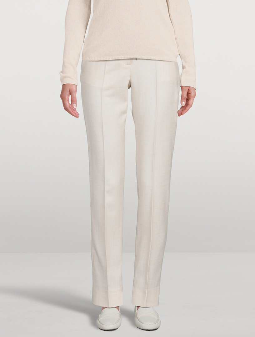 Wool Drawstring Pants