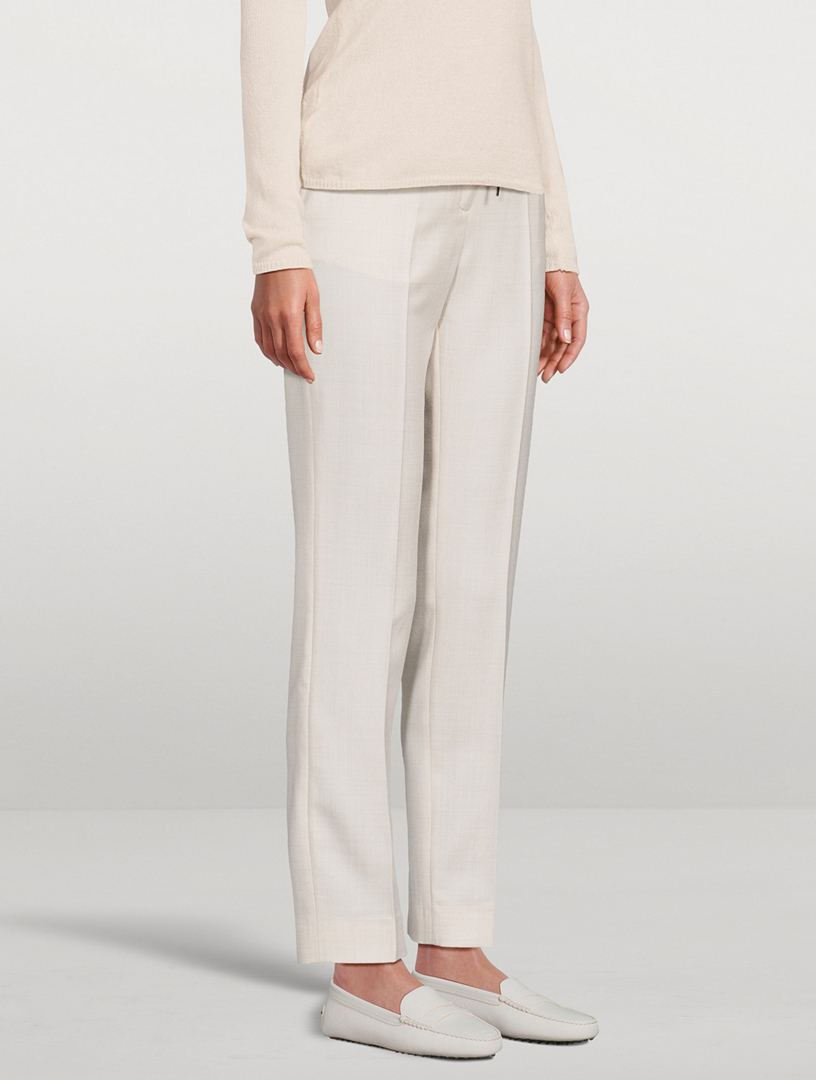 Wool Drawstring Pants