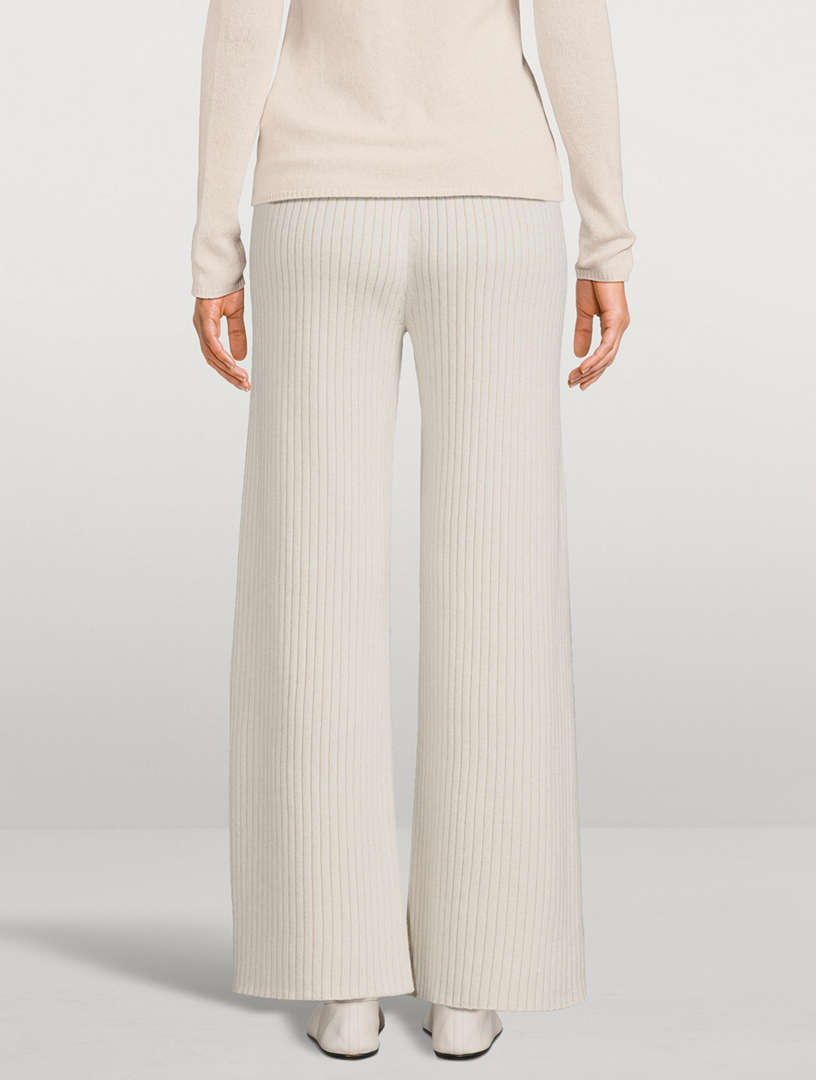 Ribbed Wool Cashmere Pants