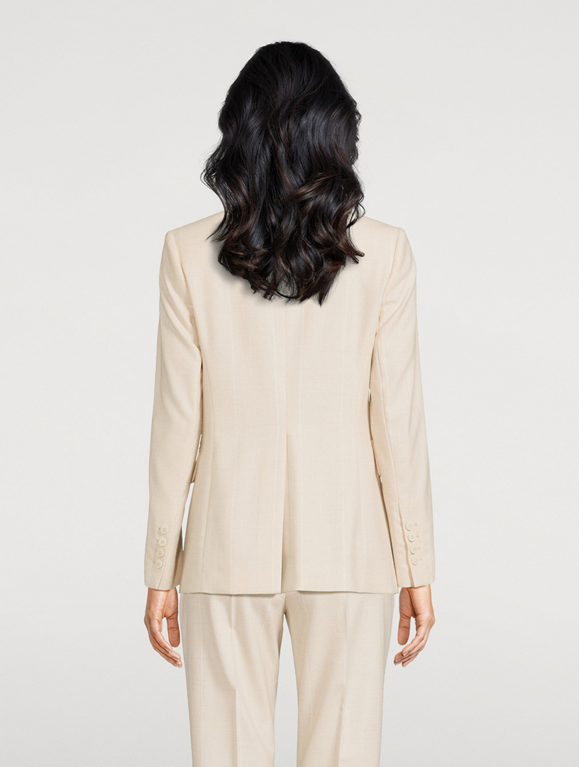 Double-Breasted Wool Blazer
