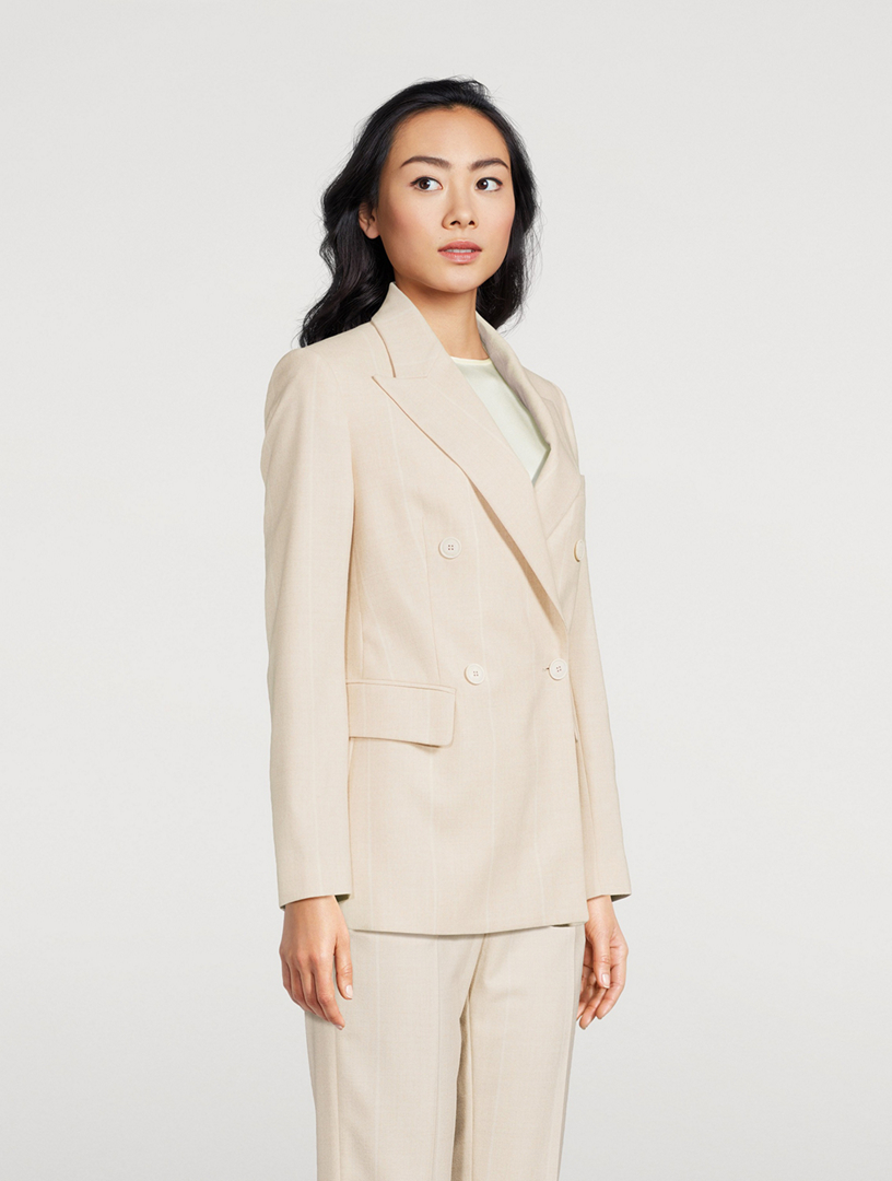 Double-Breasted Wool Blazer