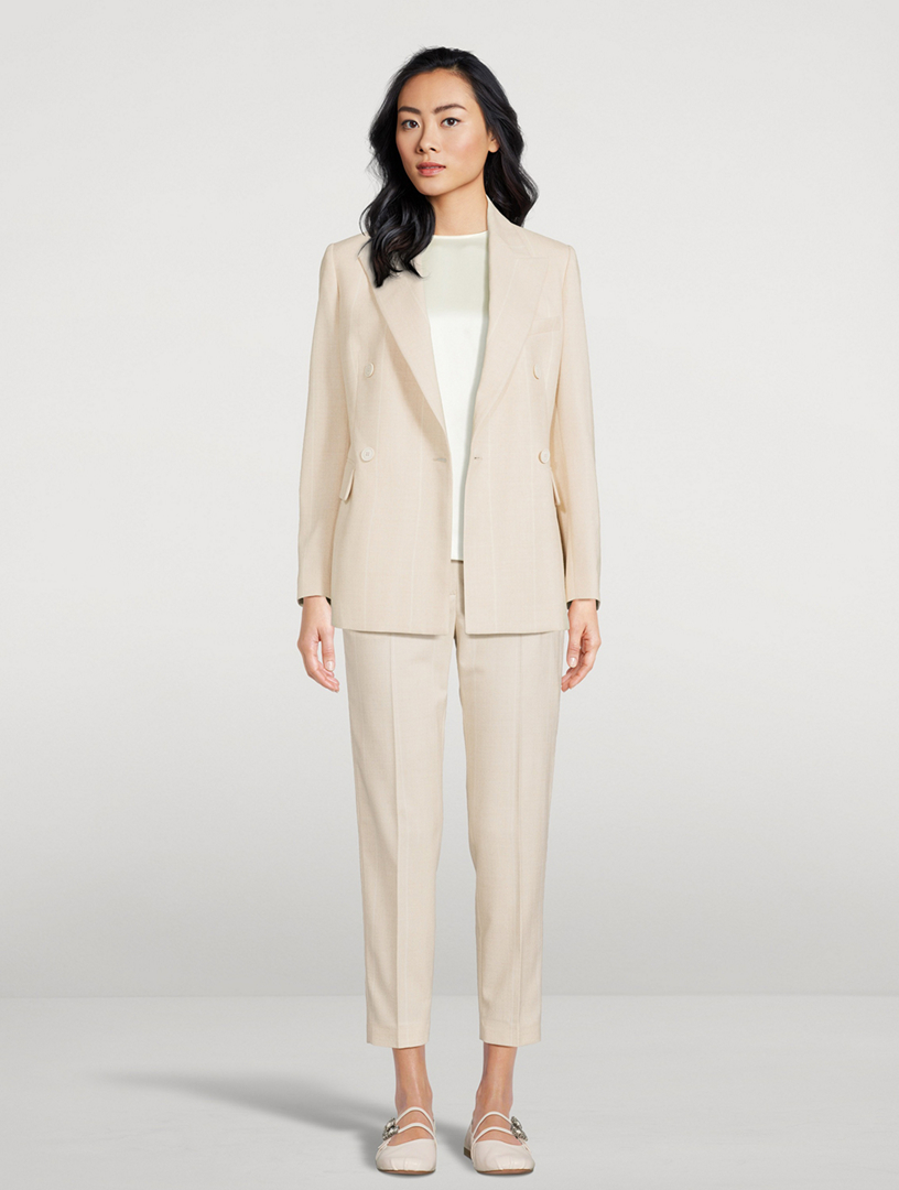 Double-Breasted Wool Blazer