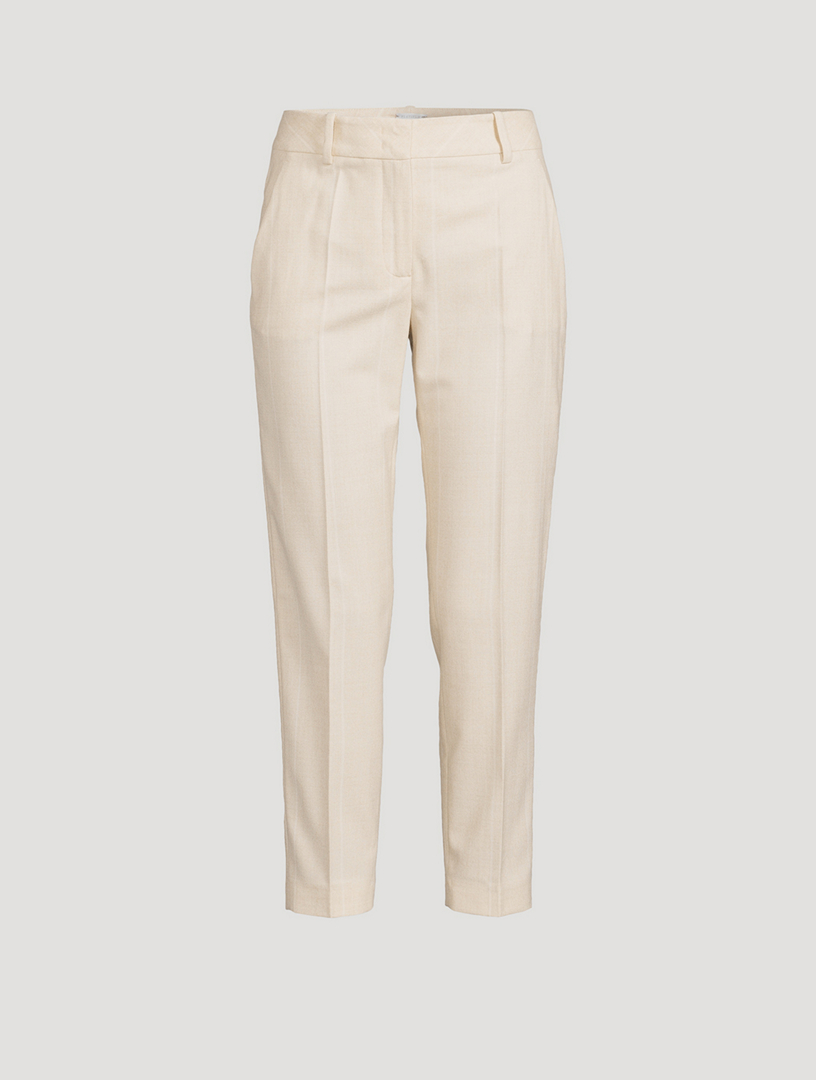 Tapered Wool Trousers