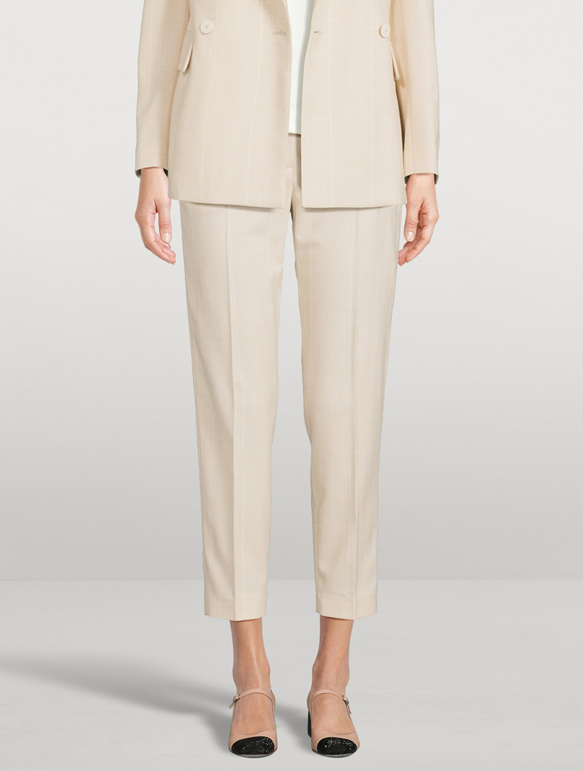 Tapered Wool Trousers