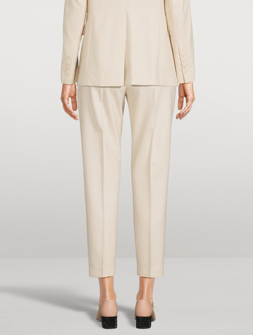 Tapered Wool Trousers