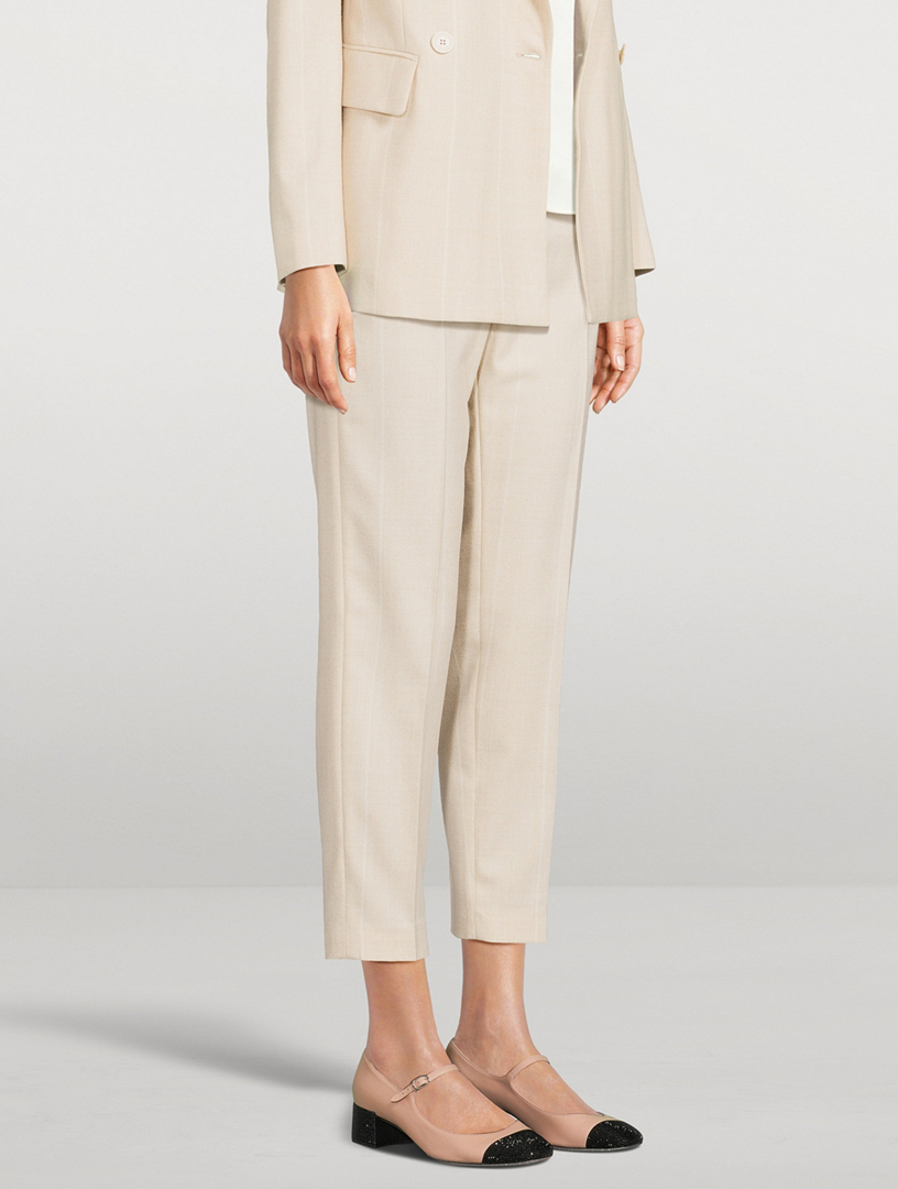 Tapered Wool Trousers