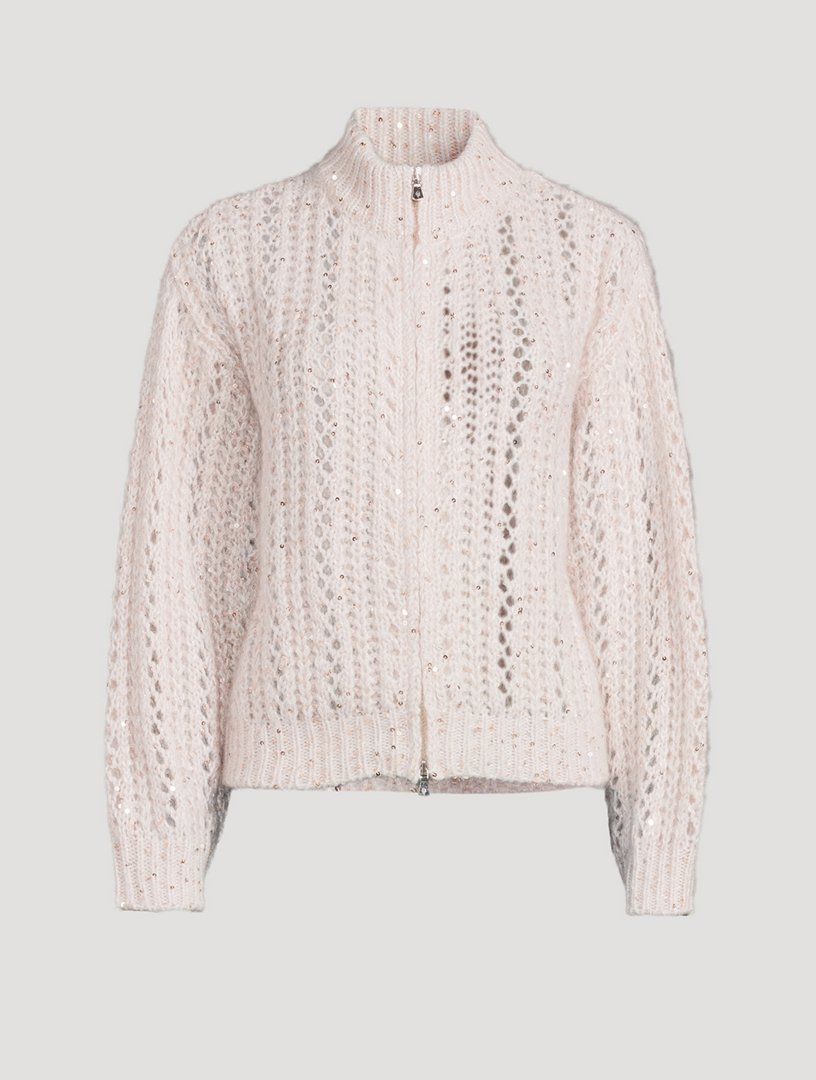 Sequin Knit Cardigan