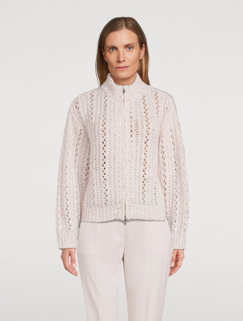 Sequin Knit Cardigan