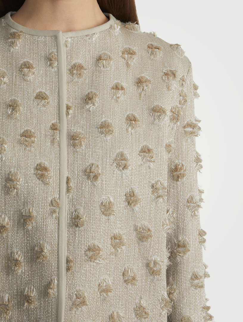 Fringe Dot Jacquard Jacket