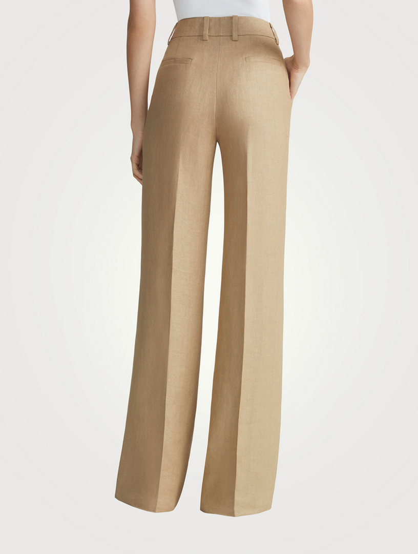 Sullivan Linen Straight-Leg Trousers