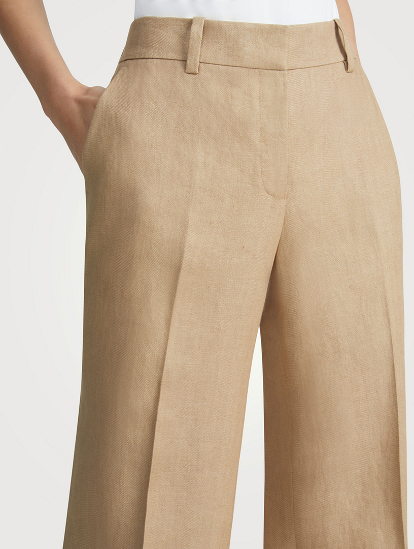 Sullivan Linen Straight-Leg Trousers