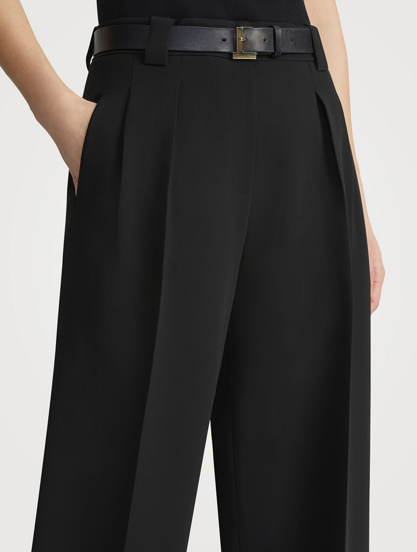 Wyatt Crêpe Barrel-Leg Trousers