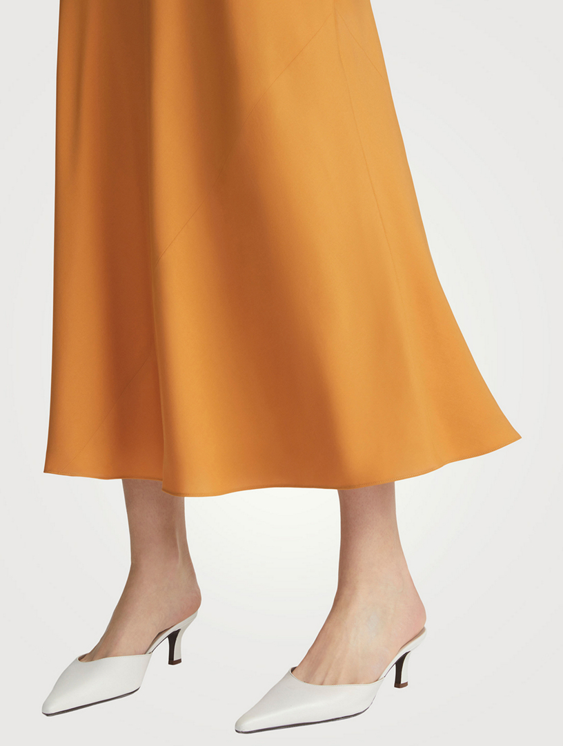 Organic Silk Georgette Bias-Cut Skirt