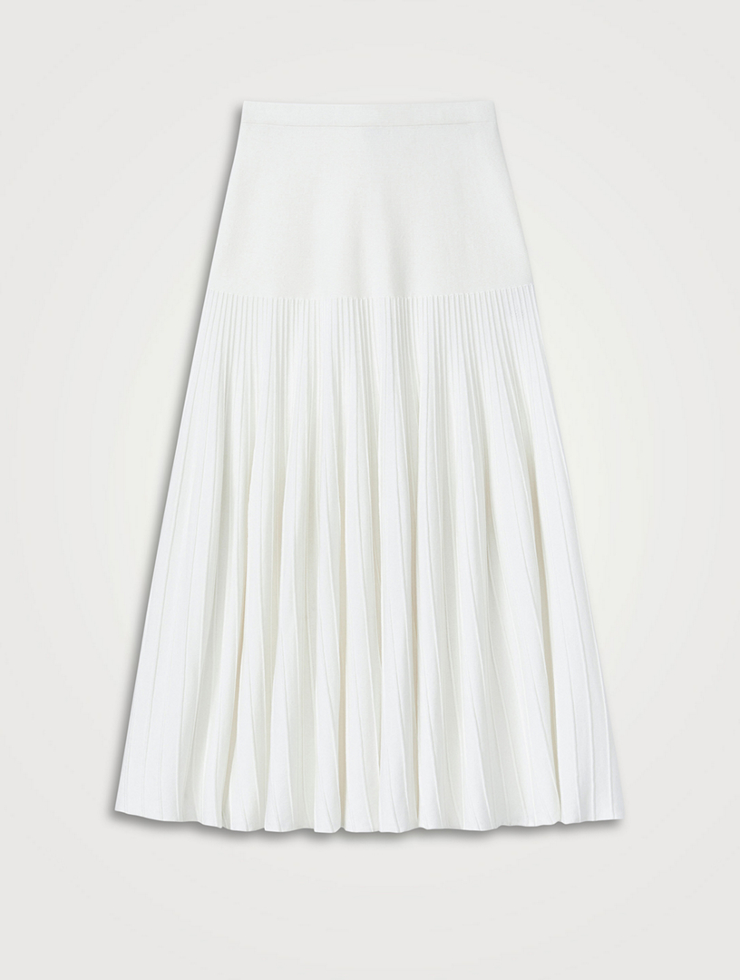 Pleated Midi Skirt