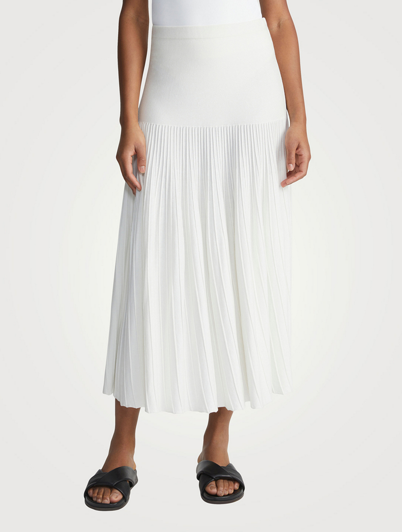 Pleated Midi Skirt