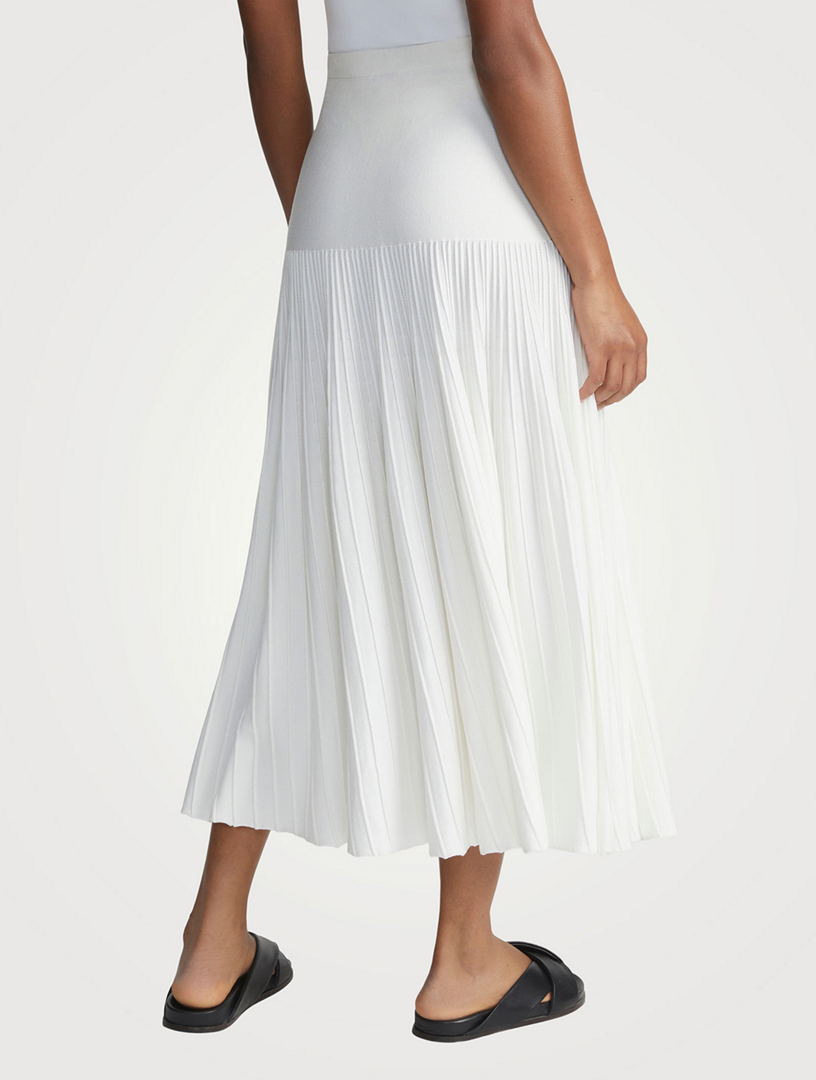 Pleated Midi Skirt