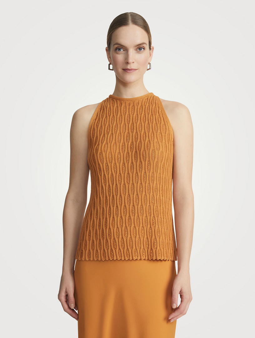 Lattice Stitch Tank Top