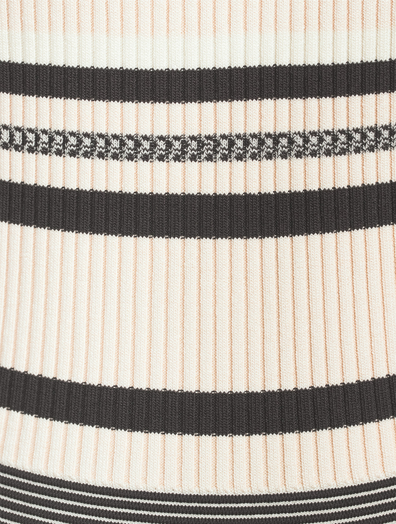 Dessie Stripe Jacquard Polo Dress