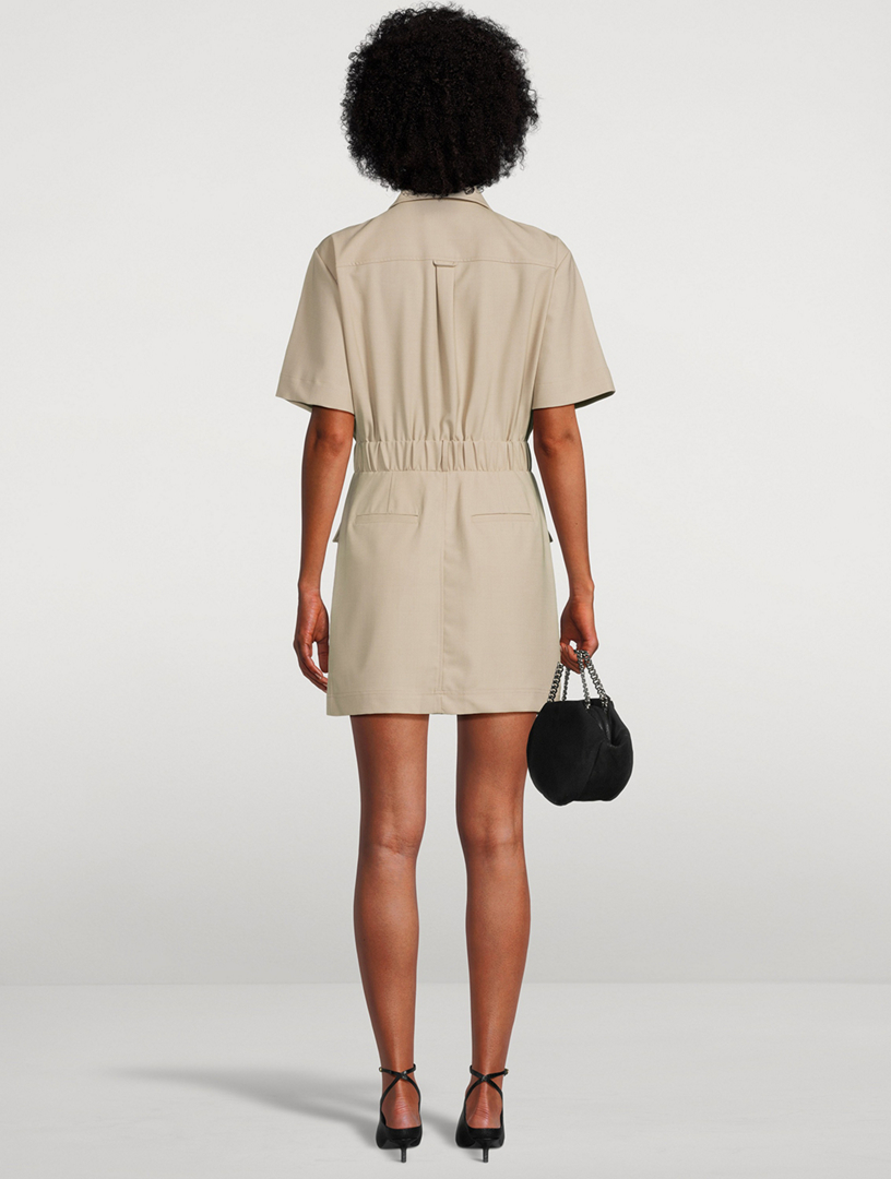 Yohana Cargo Shirt Dress