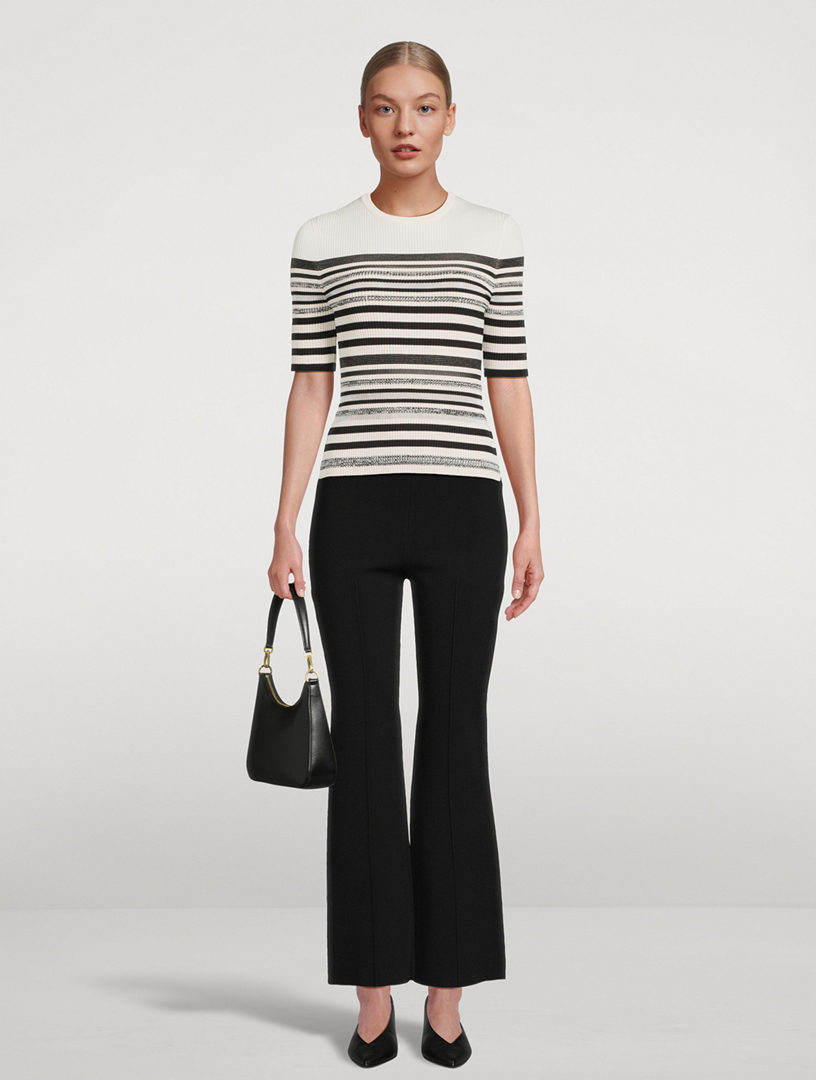 Elena Stripe Jacquard Top