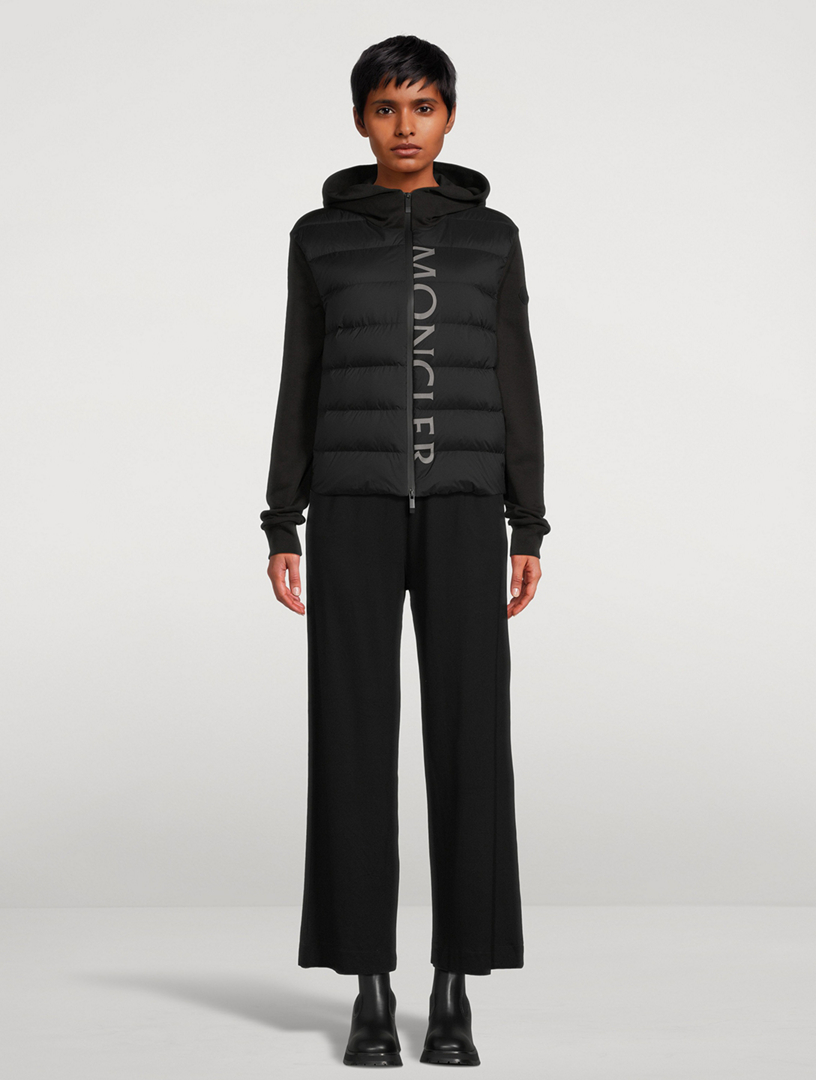 Padded Down Zip-Up Hoodie