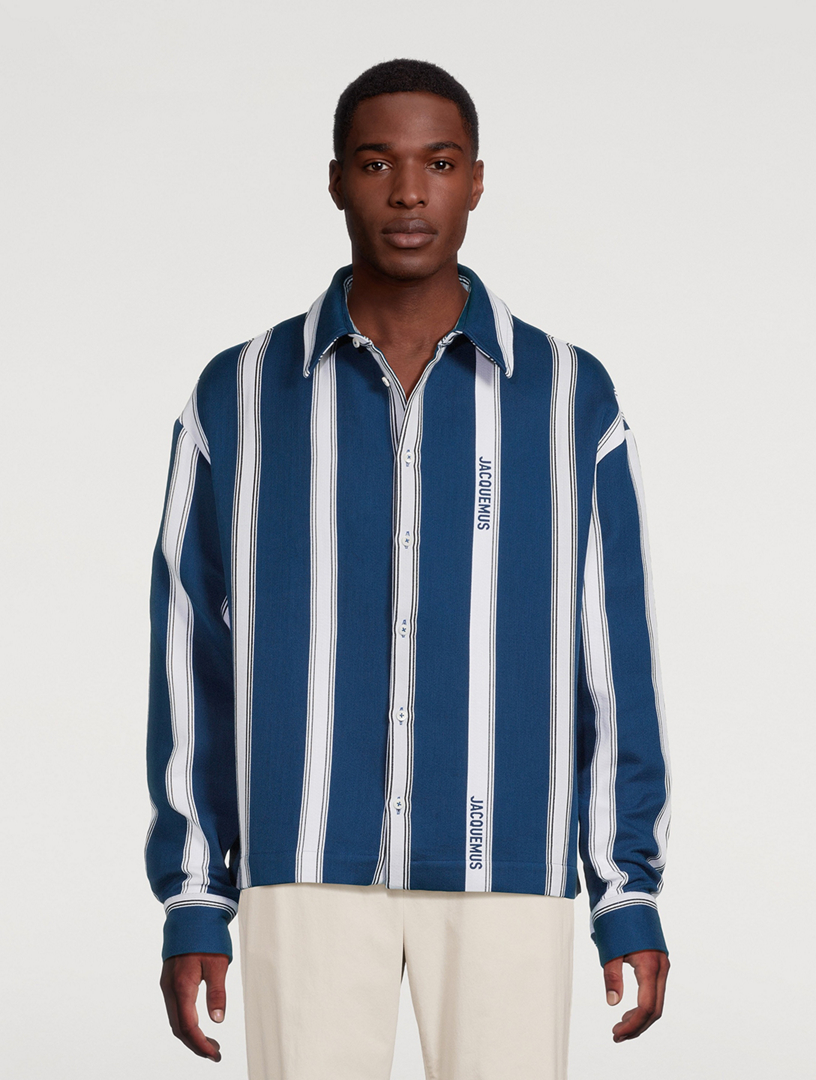 La Chemise Papier Logo Stripe Shirt