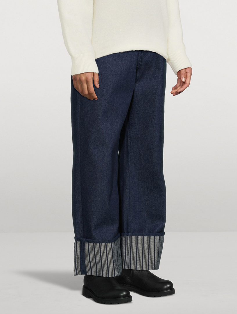 JACQUEMUS Le de-Nîmes Wide-Leg Denim Pants | Holt Renfrew