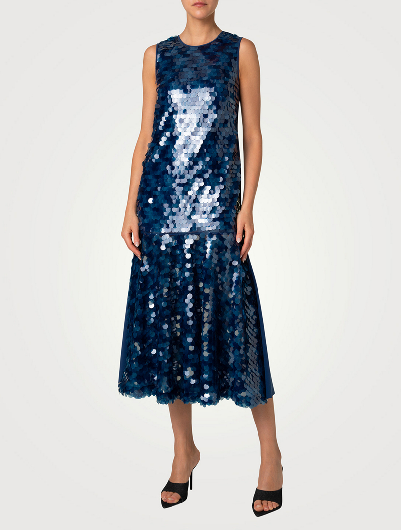 akris sequin dress Long Sequined Evening Gown  Akris Inc