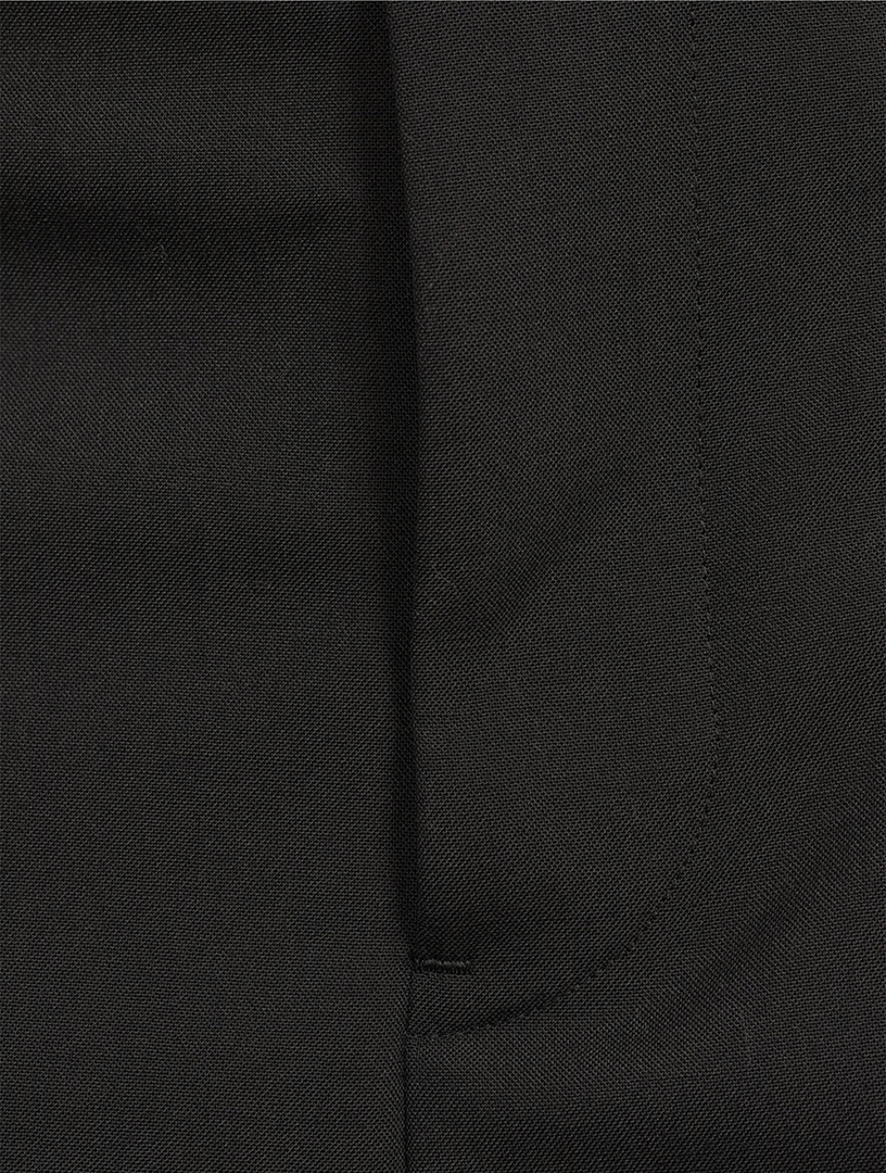 Wide-Leg Suiting Cargo Trousers
