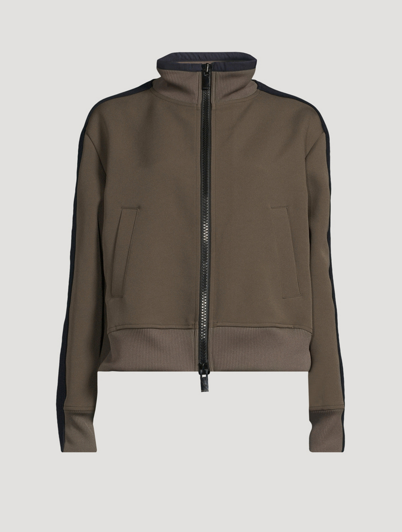 Tech Jersey Sweatshirt With Pleated Back