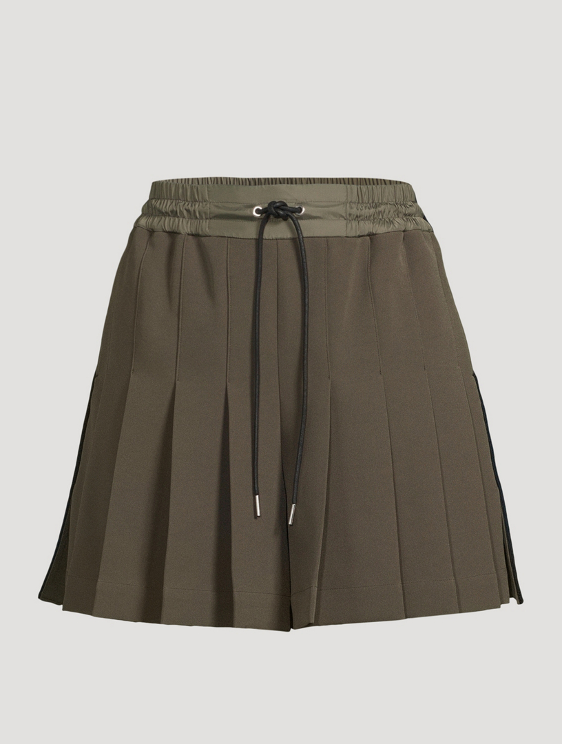 Tech Jersey Pleated Shorts