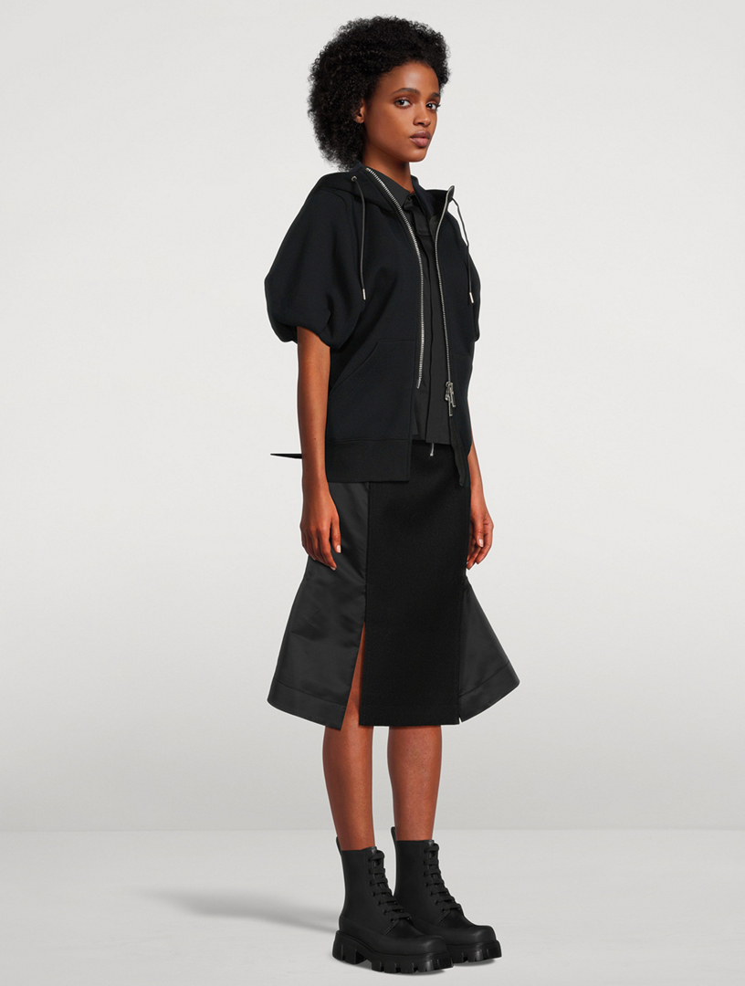 Puff-Sleeve Hoodie