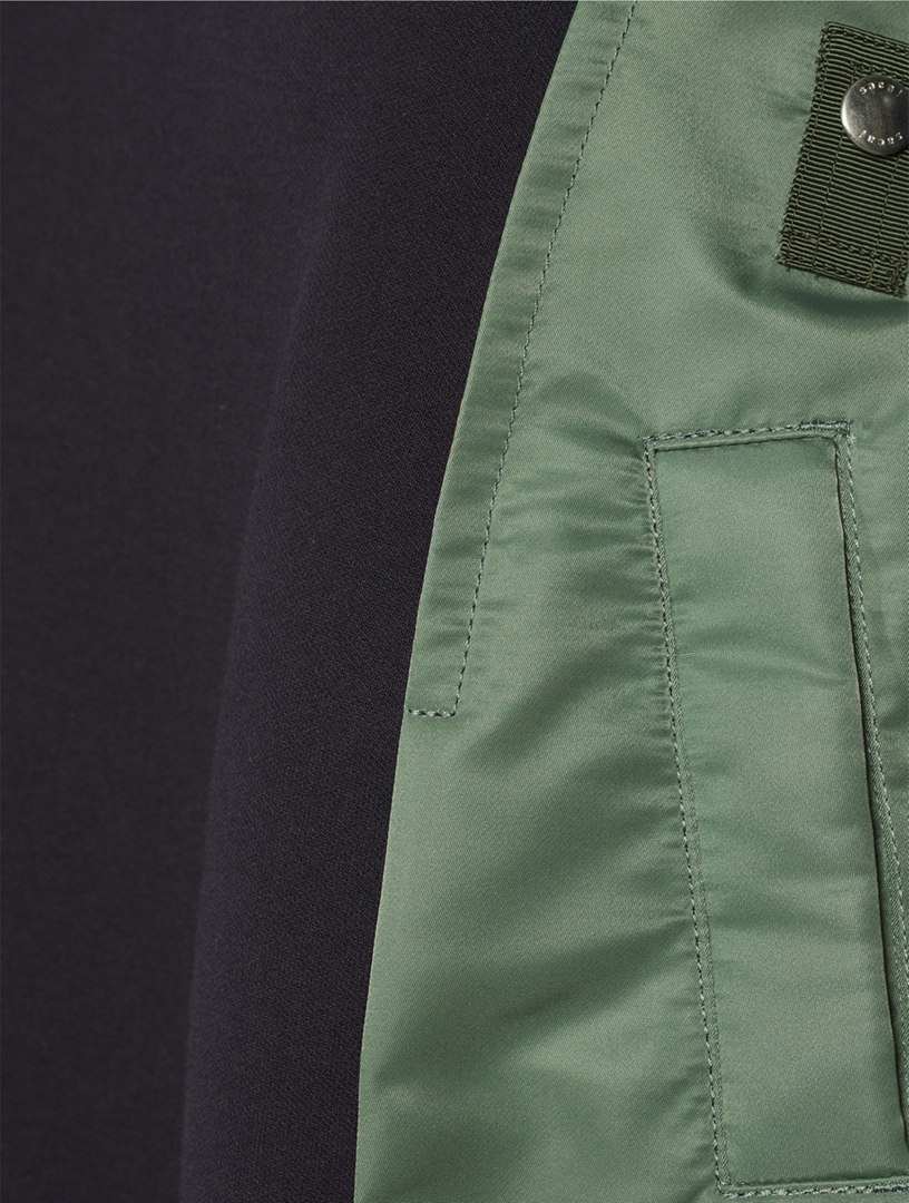 Nylon Twill Sweatshirt