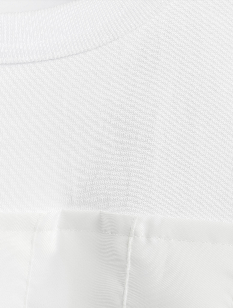 Pleated Chiffon T-Shirt