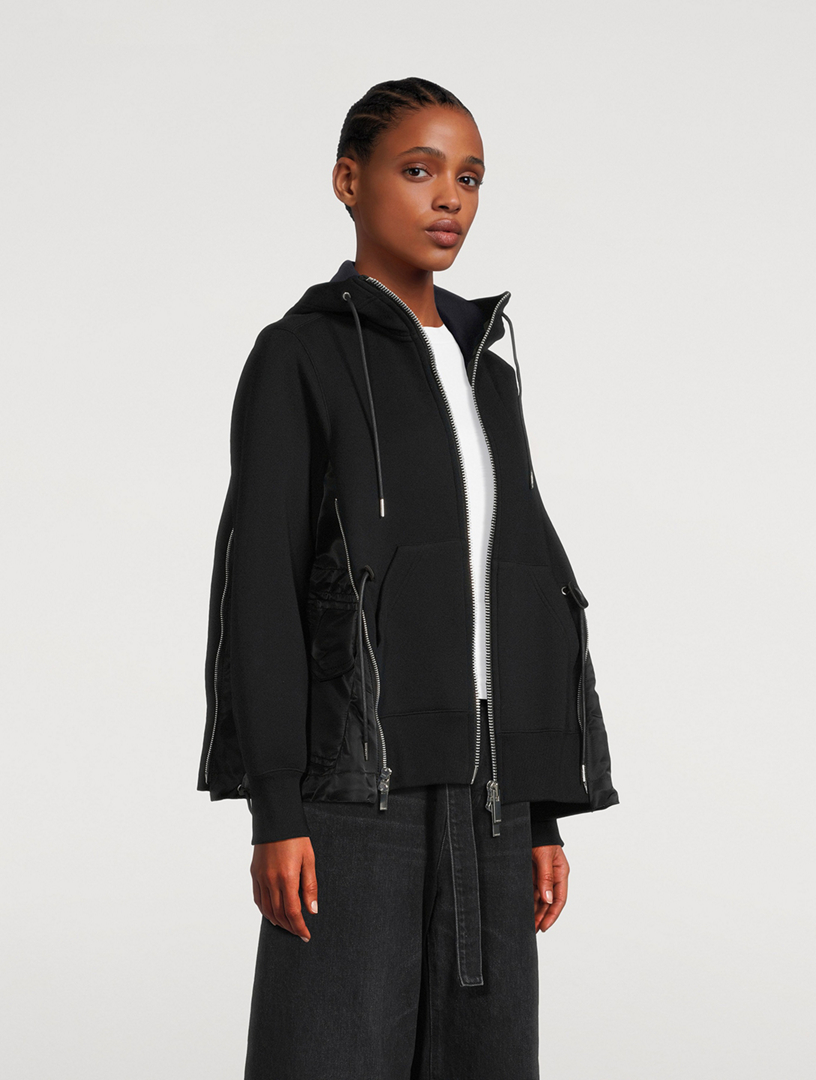 Zip Twill Hoodie