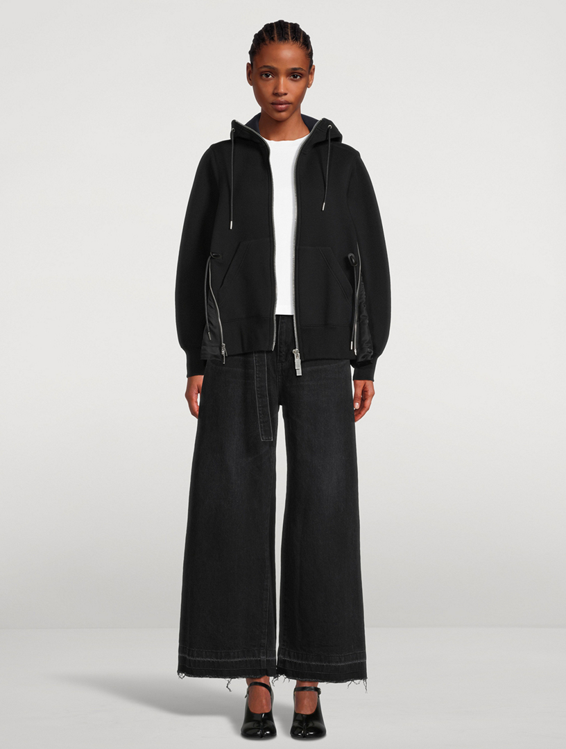 Zip Twill Hoodie