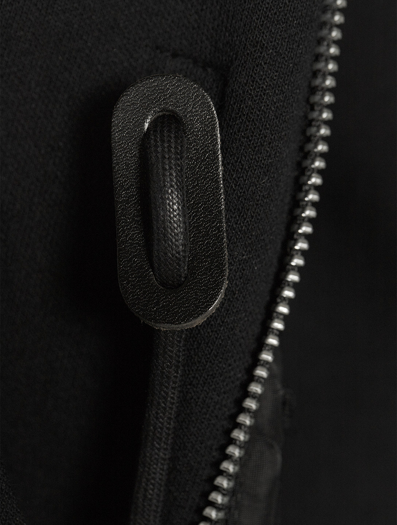Zip Twill Hoodie