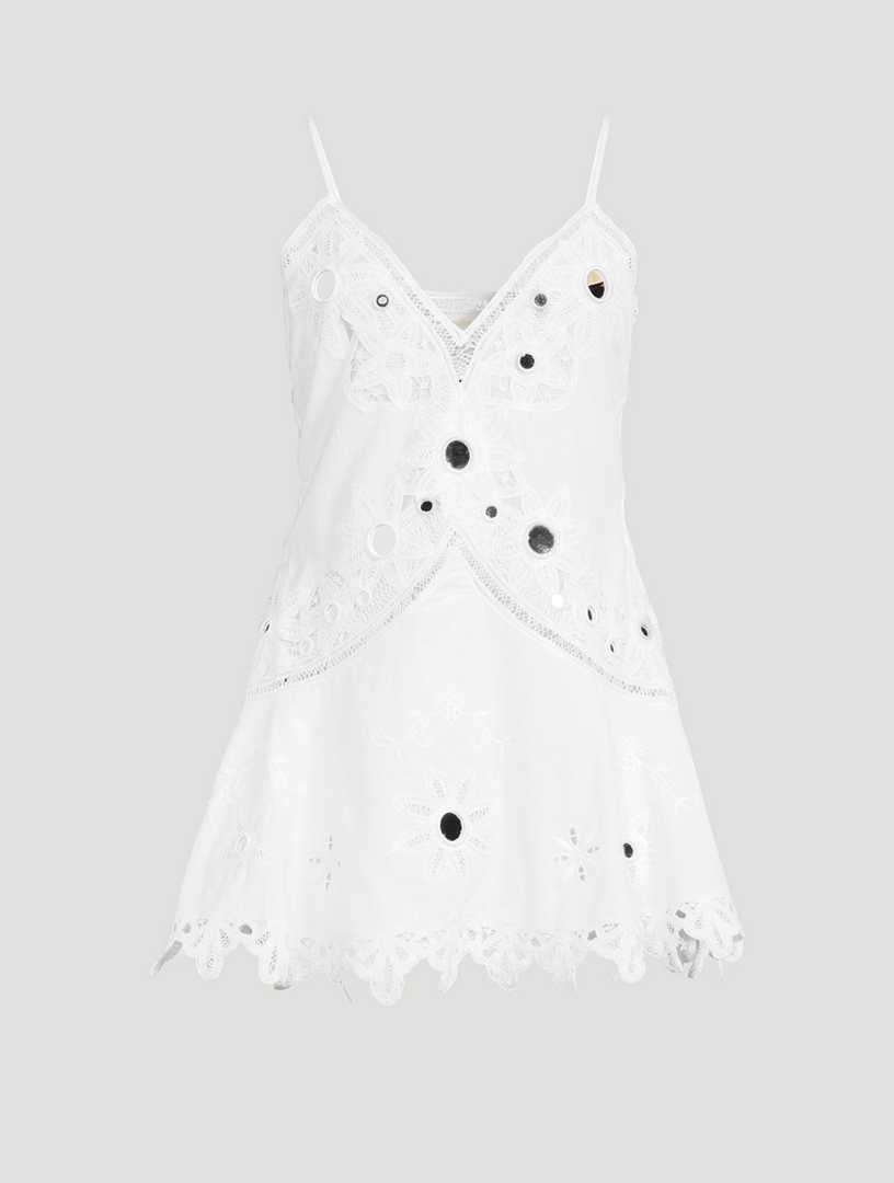LOVESHACKFANCY Brealynn Embellished Mini Dress | Holt Renfrew