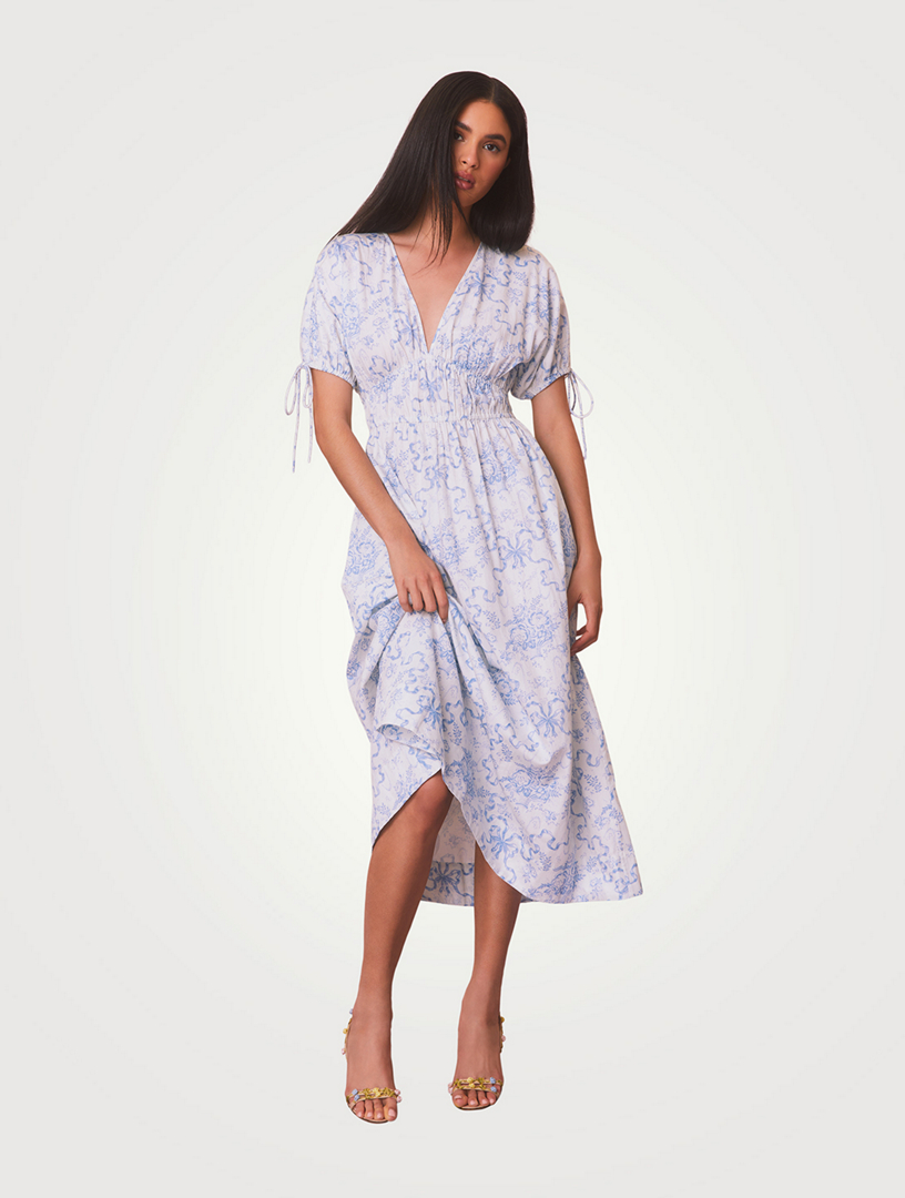Mastey Midi Dress Bow Print