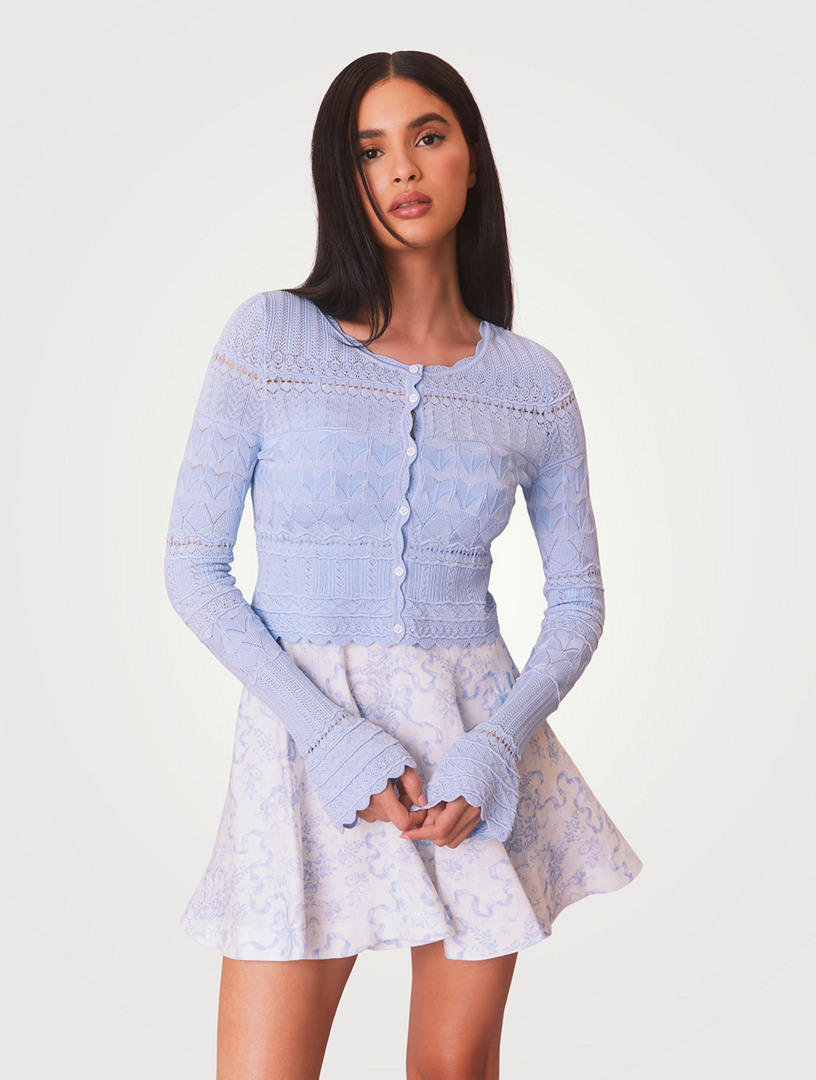 Media Pointelle Cardigan