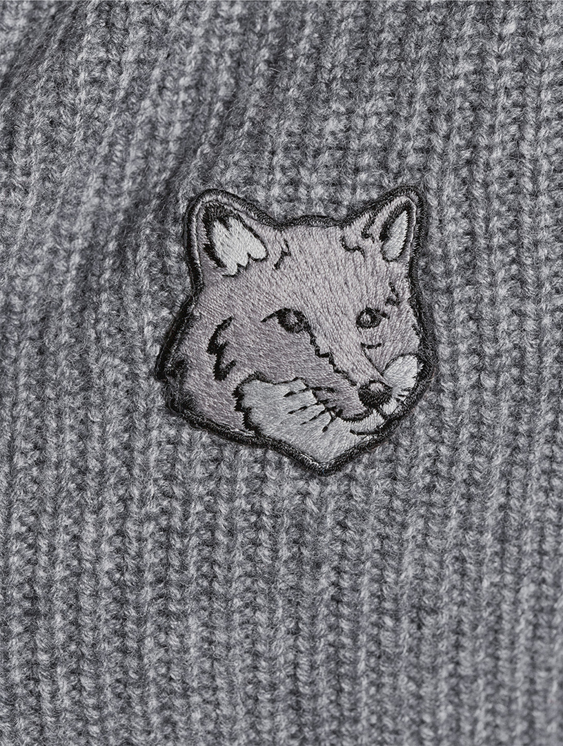 Bold Fox Head Half-Zip Sweater