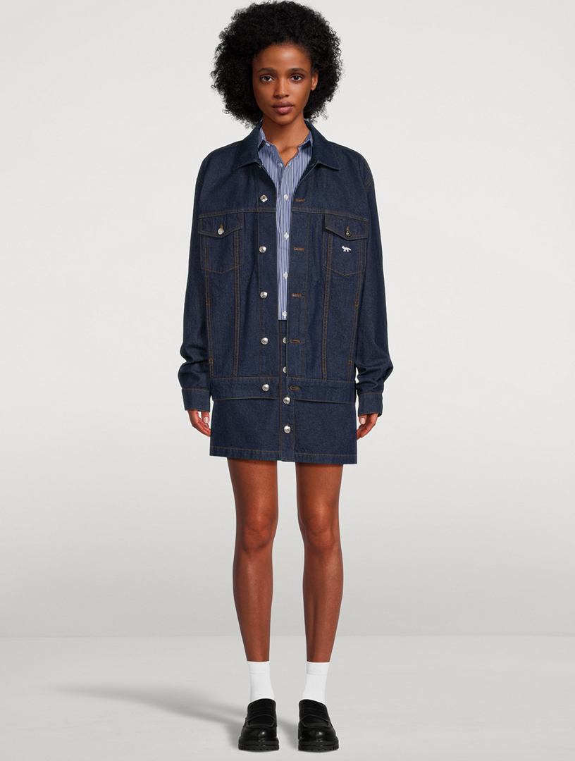 MAISON KITSUNE Profile Fox Denim Jacket Holt Renfrew