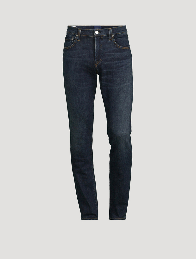 London Tapered Slim Cashmere Denim Jeans