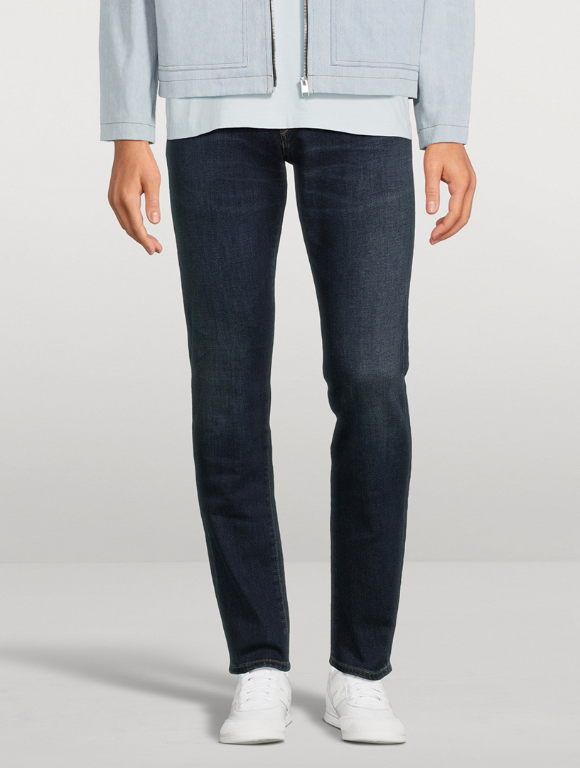 London Tapered Slim Cashmere Denim Jeans