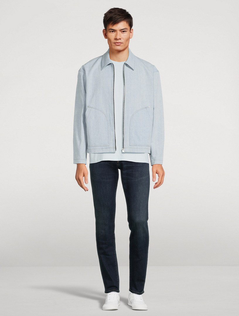 London Tapered Slim Cashmere Denim Jeans