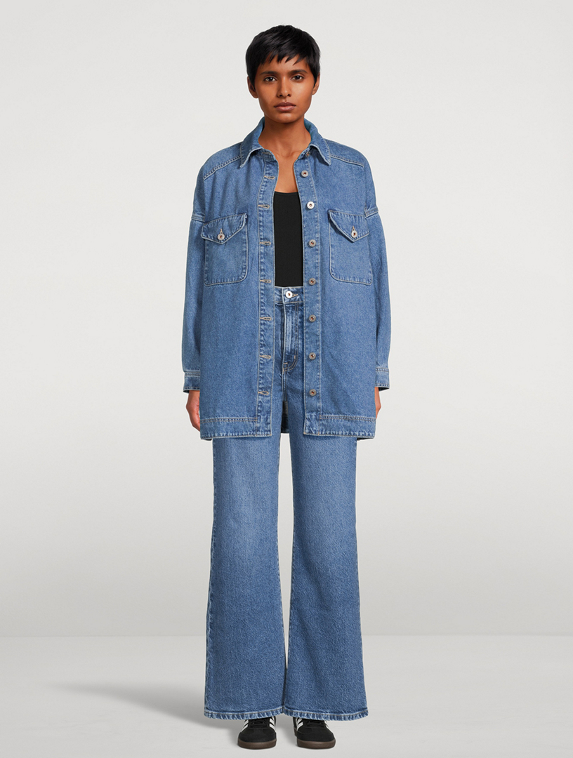 Ellie High-Waisted Wide-Leg Jeans