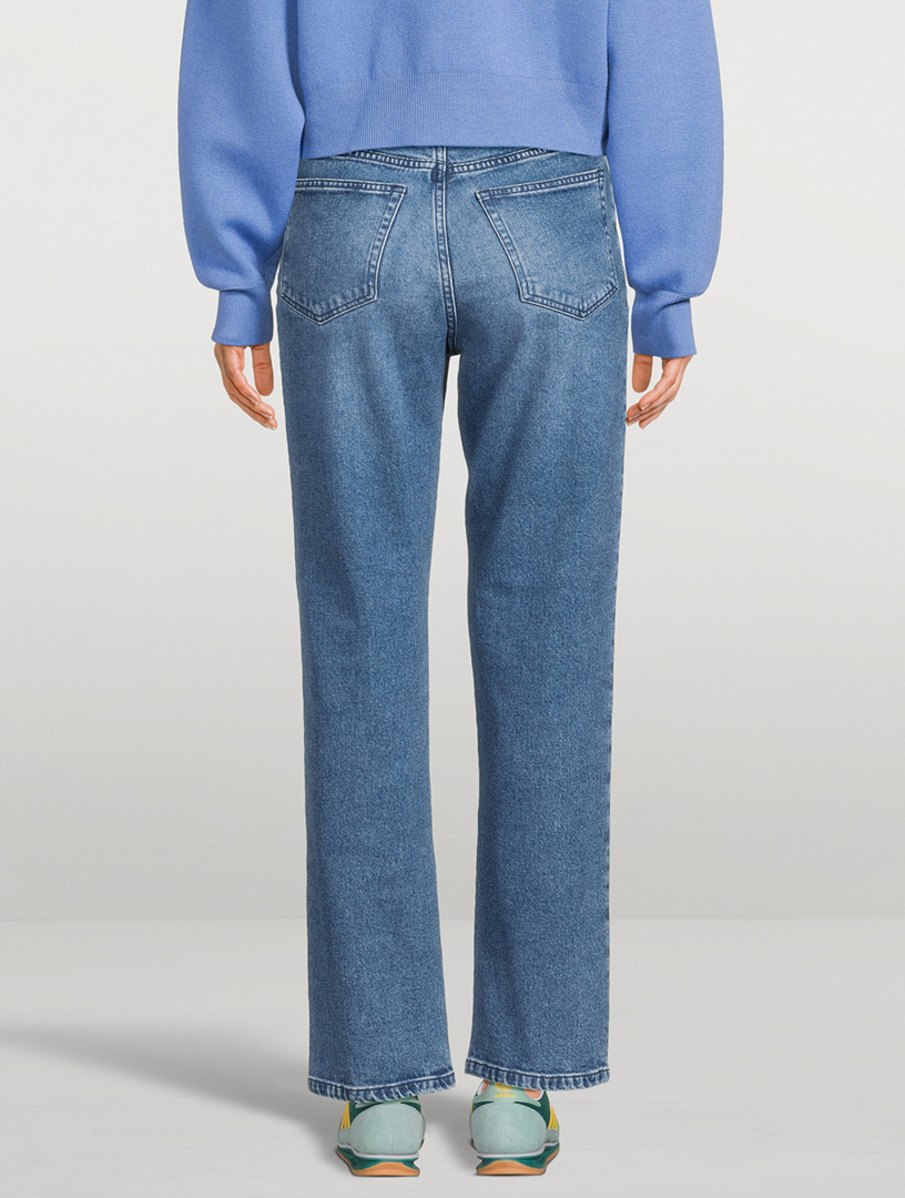 Zoe High-Waisted Straight-Leg Jeans