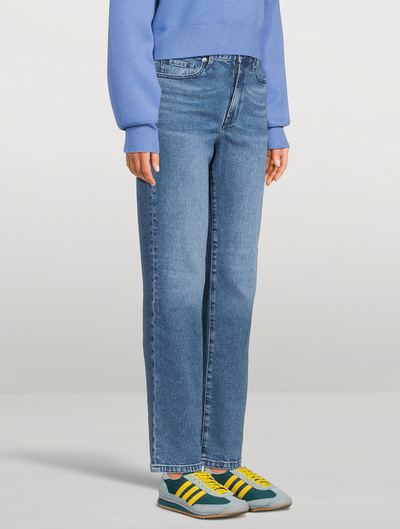 Environmental Impact Outland Denim Zoe High-Waisted Straight-Leg Jeans